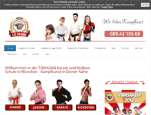 Tablet Screenshot of karate-in-muenchen.de